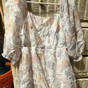 Floral Puff Sleeve Dress